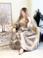 ⁦فستان باللون الفضي تركي⁩ - الصورة ⁦4⁩